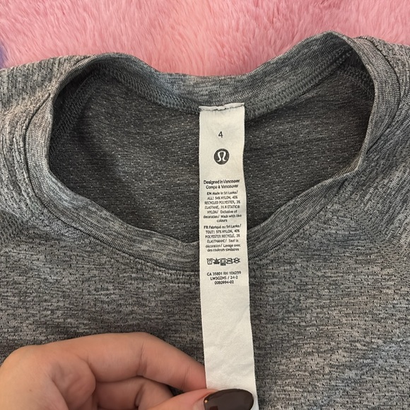 size 4 lululemon cropped swiftly tech - Picture 2 of 3